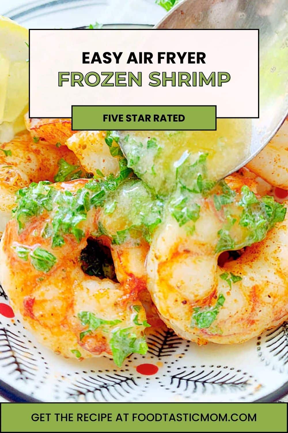 Look no further than this easy air fryer shrimp recipe for the best results when cooking shrimp with buttery sauce and Old Bay seasoning. via @foodtasticmom