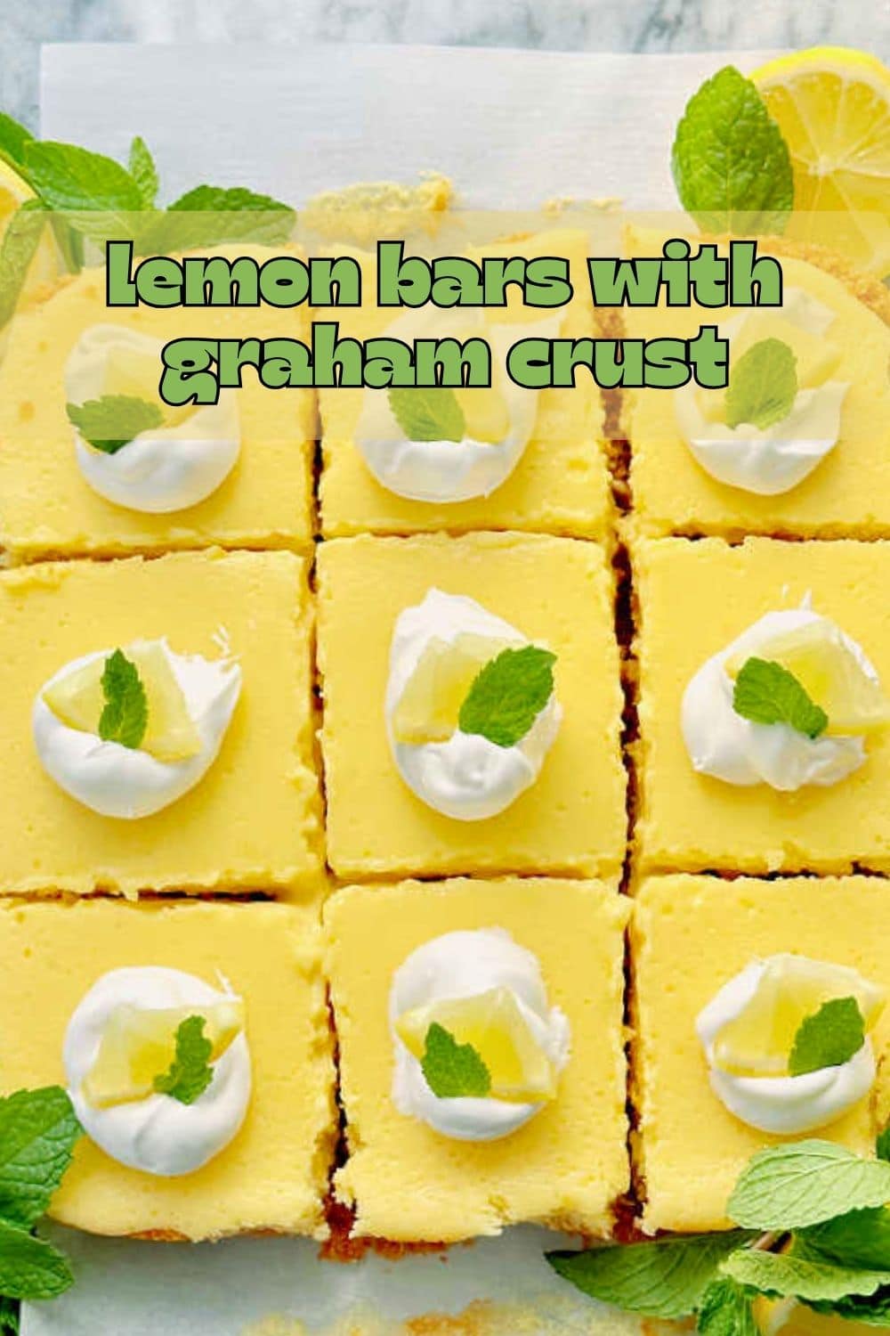 These 7 ingredient Lemon Bars with Graham Cracker Crust are a truly impressive dessert that take very little effort to make. via @foodtasticmom