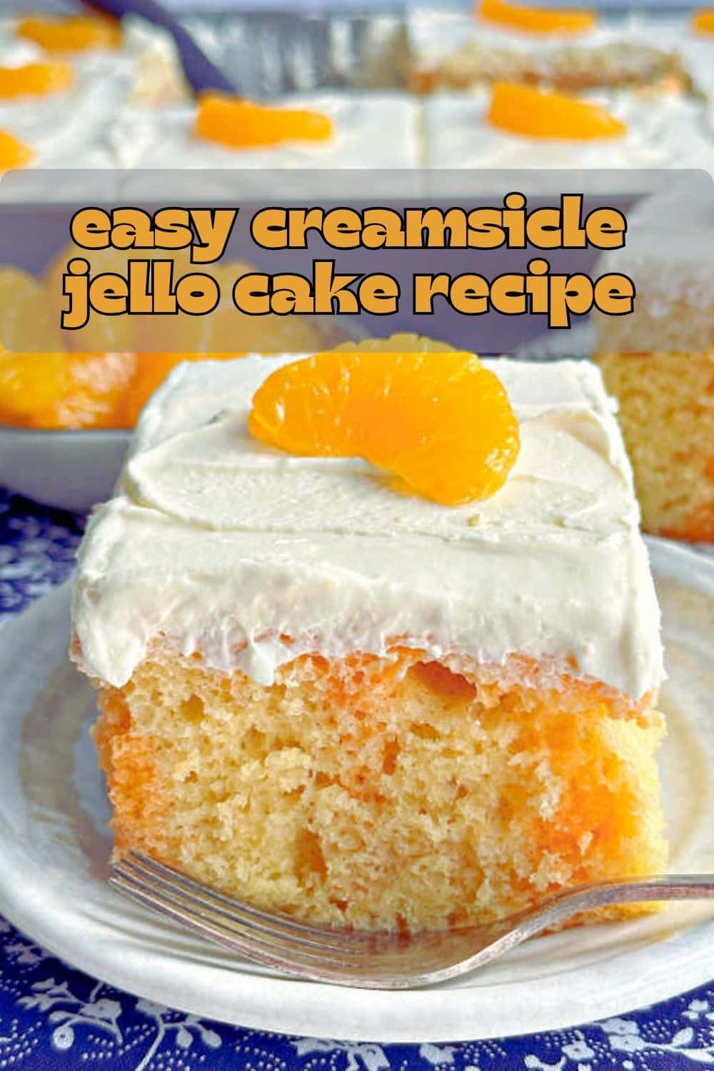 Jello cake is a vintage recipe that is a perfect dessert for family gatherings, sure to put a smile on everyone's face. A delicious cake that is so easy to make! via @foodtasticmom