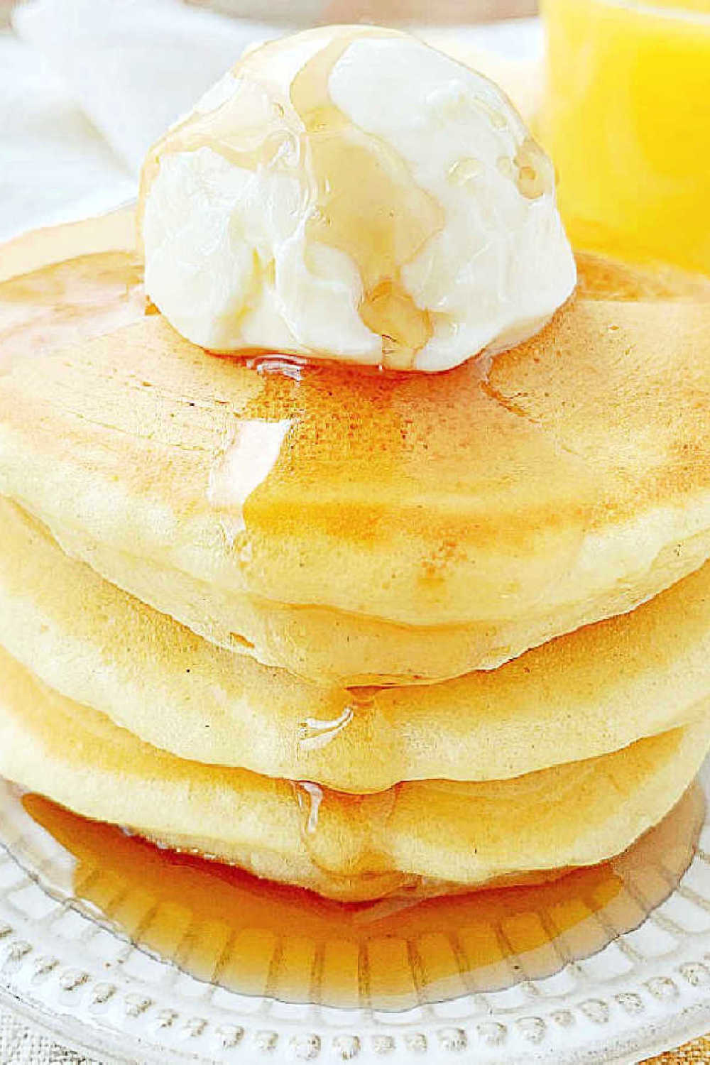 Full fat buttermilk and vegetable oil instead of melted butter are what you need to make the best buttermilk pancakes - video included. via @foodtasticmom