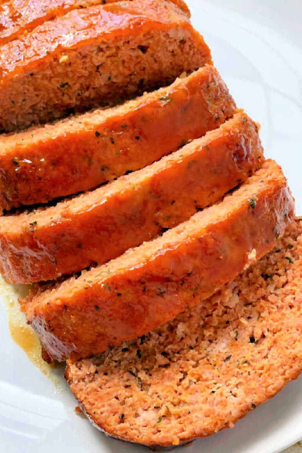 Ham Loaf is a delicious meat loaf made with a combination of ground ham and ground pork and smothered with an apricot glaze. via @foodtasticmom