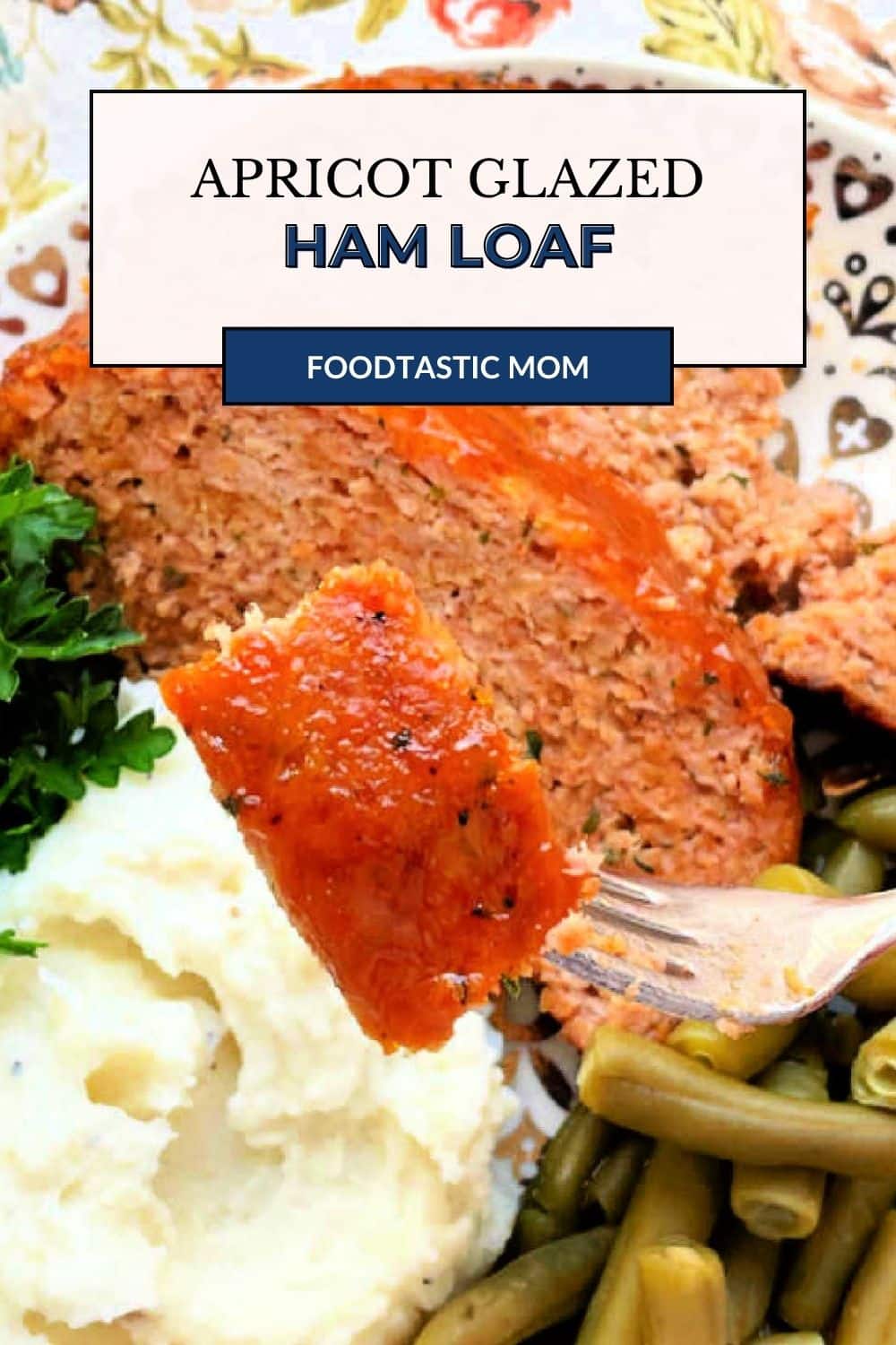 Ham Loaf is a delicious meat loaf made with a combination of ground ham and ground pork and smothered with an apricot glaze. via @foodtasticmom