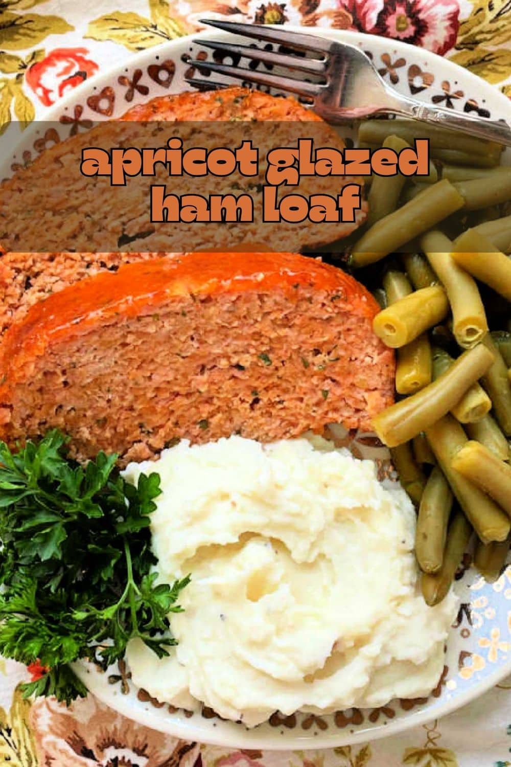 Ham Loaf is a delicious meat loaf made with a combination of ground ham and ground pork and smothered with an apricot glaze. via @foodtasticmom