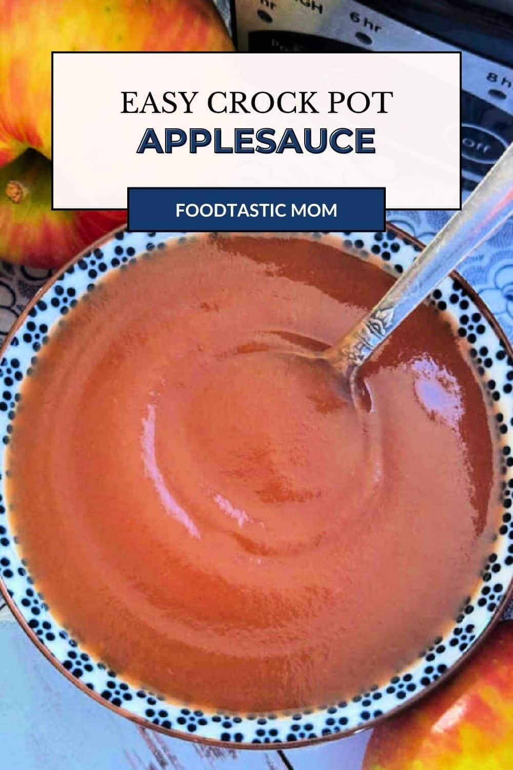 My recipe for Crockpot Applesauce is sweetened with just a bit of sugar, allowing the fall's best fresh apple flavor to shine through. via @foodtasticmom