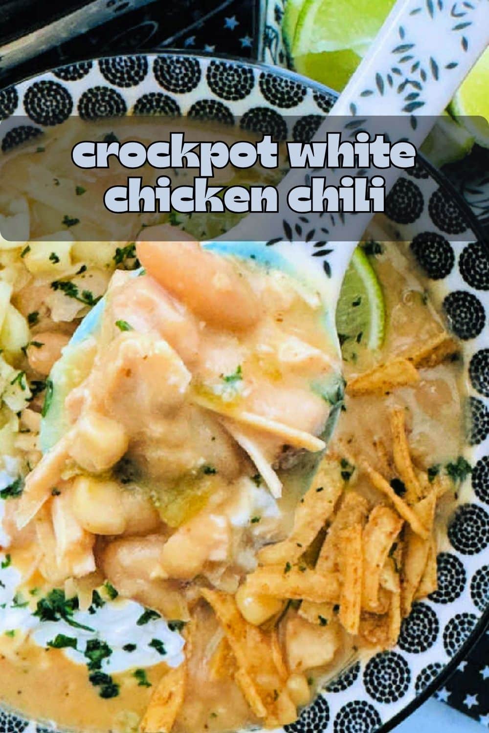 My white chili recipe for the Crock-Pot is so simple to make with bold and rich flavors. It'll quickly become a favorite during chili season. via @foodtasticmom
