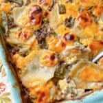 freshly baked hamburger potato casserole