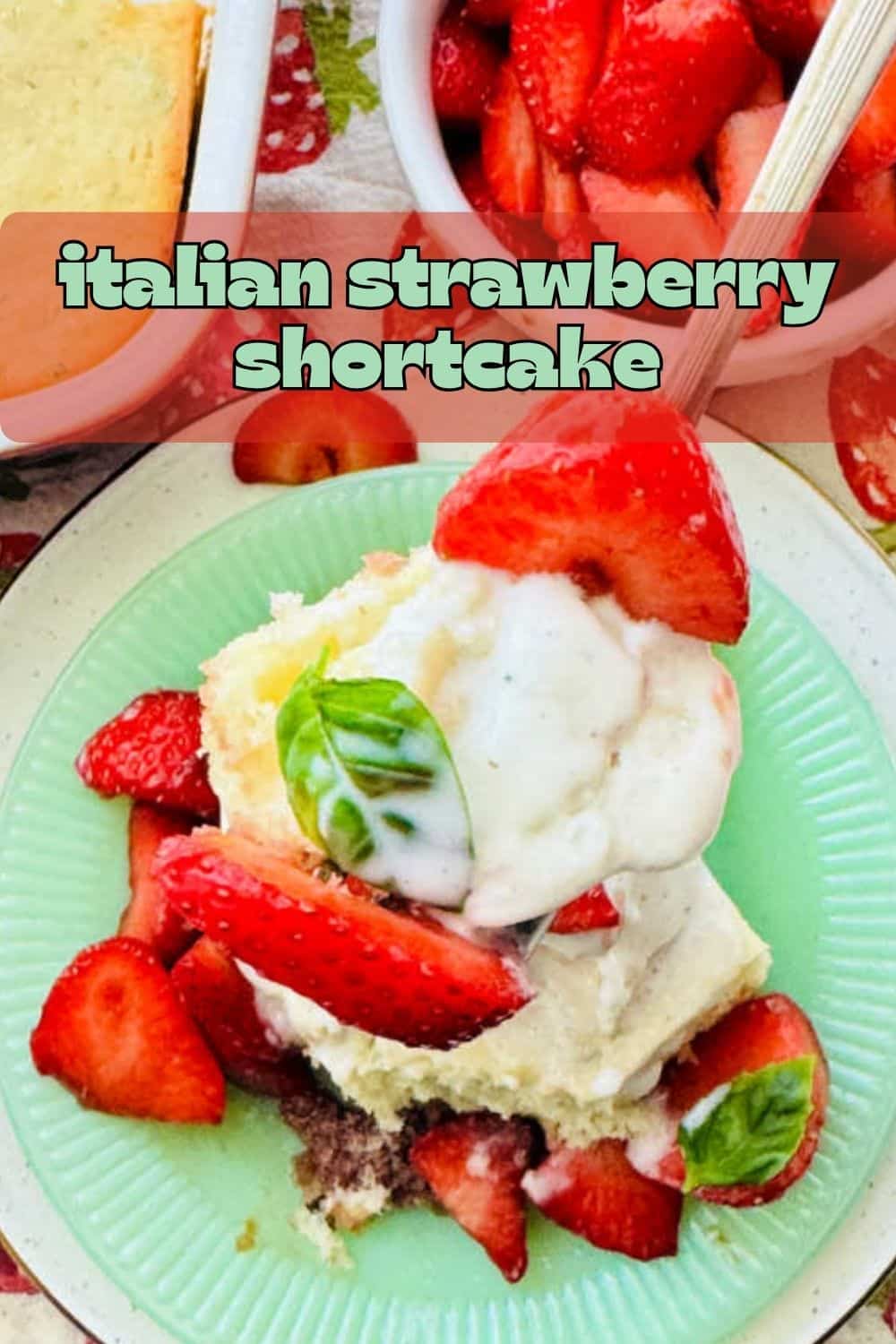 Strawberry balsamic shortcake with fresh basil is so easy to make. Sweet plus some savory Italian flavor equals a spectacular strawberry short cake. via @foodtasticmom