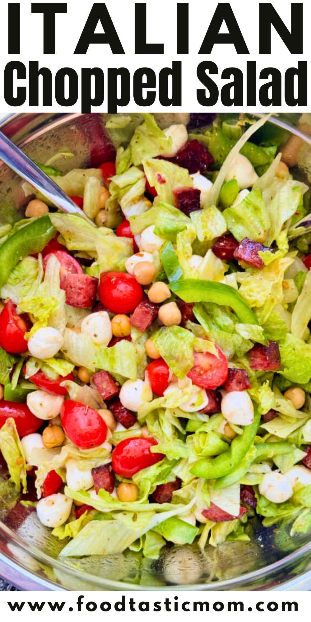 If you're looking for a crazy-good Italian chopped salad you've found it! Learn all my tips and tricks for making this hearty salad the best. via @foodtasticmom