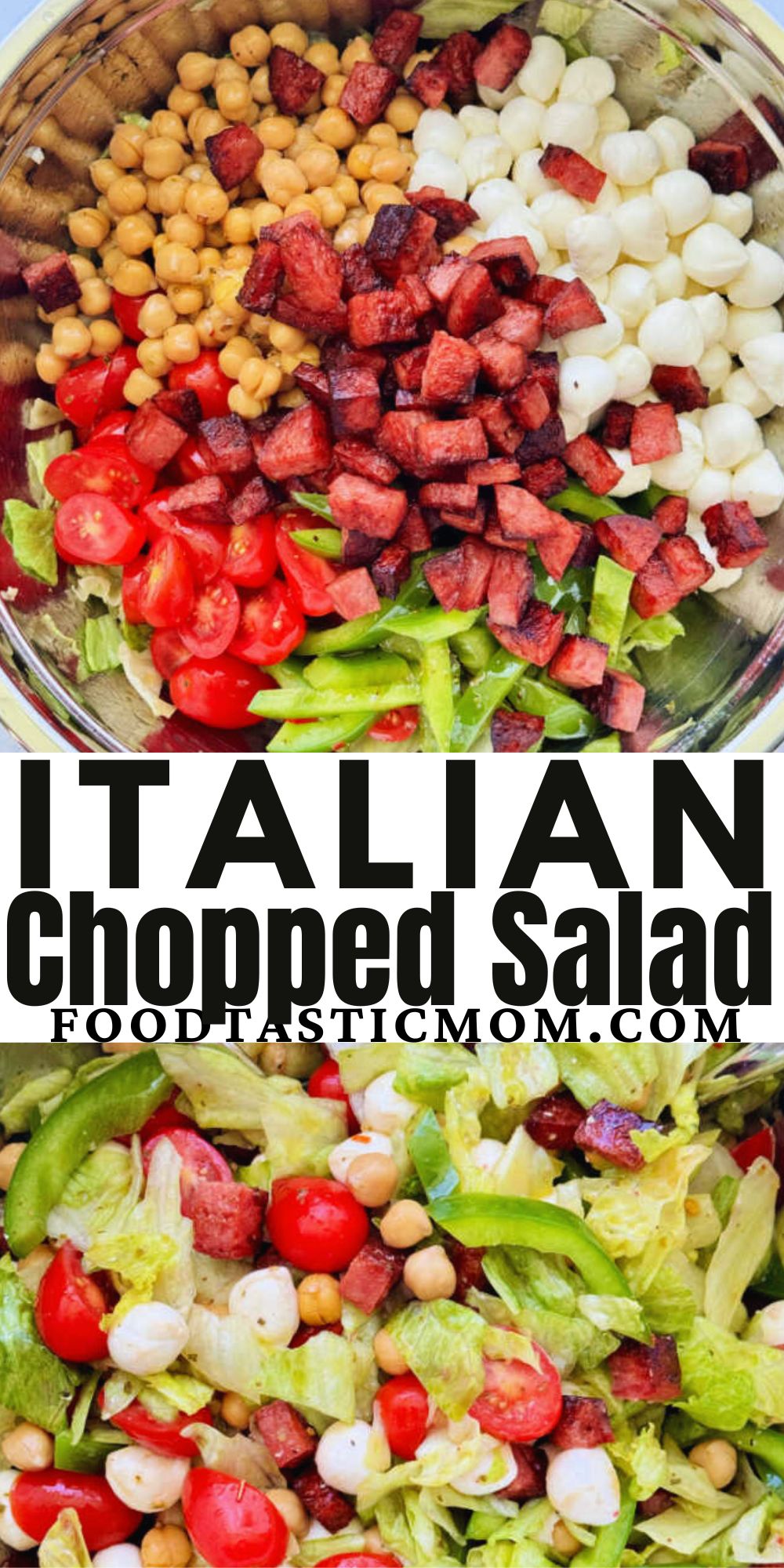 If you're looking for a crazy-good Italian chopped salad you've found it! Learn all my tips and tricks for making this hearty salad the best. via @foodtasticmom