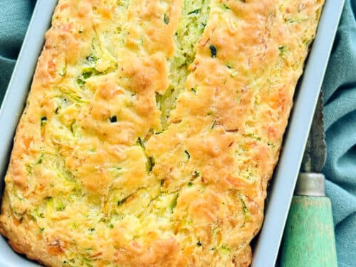 Savory Zucchini Quick Bread with Cheddar Cheese - Foodtastic Mom