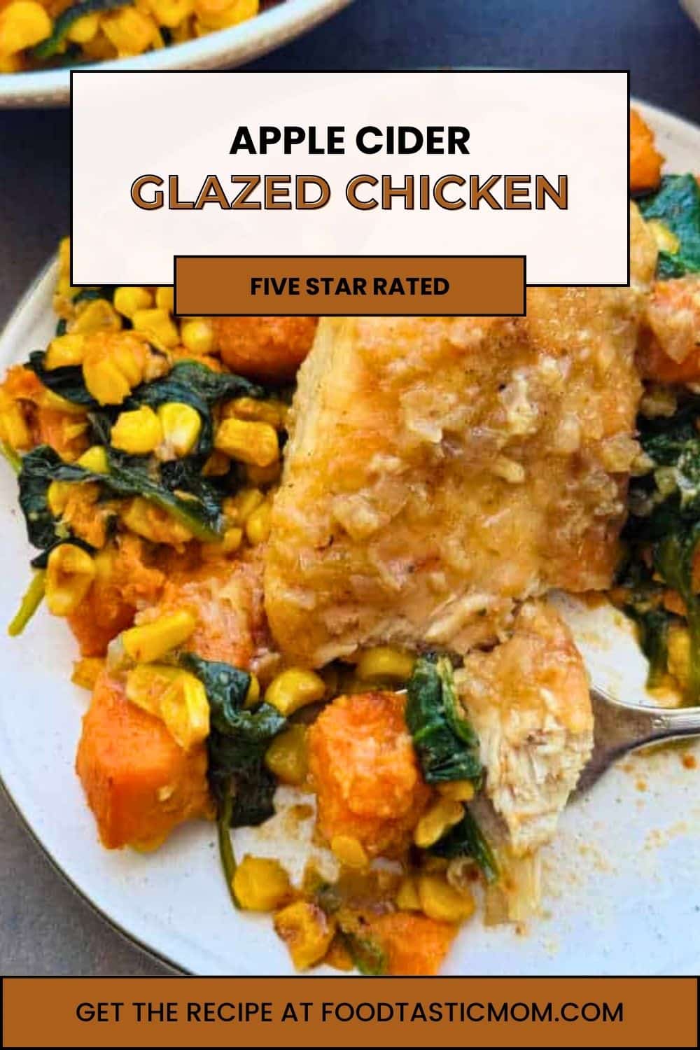 This quick apple cider glazed chicken breasts recipe is a perfect fall dinner. It can work both as a weeknight meal or dinner party stunner. via @foodtasticmom