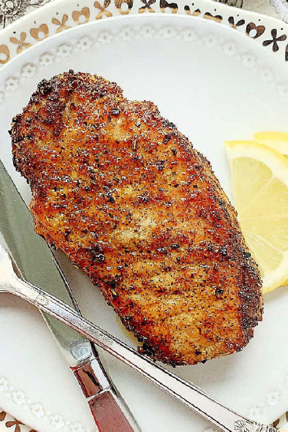 Learn the tips for making easy and juicy air fryer boneless pork chops with a quick, homemade maple dijon lemon sauce.&nbsp; via @foodtasticmom