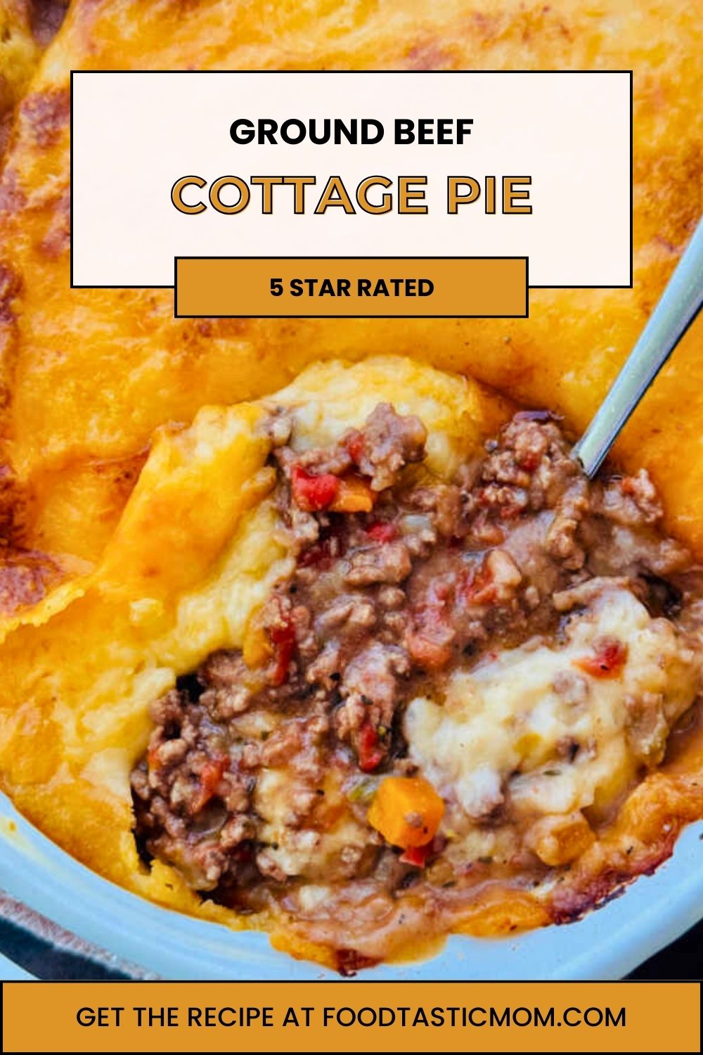 Learn how to make my family's easy cottage pie recipe with ground beef. Rich flavors plus creamy mashed potatoes equals comfort food. via @foodtasticmom