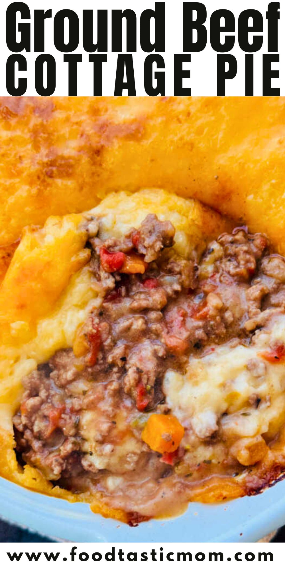 Learn how to make my family's easy cottage pie recipe with ground beef. Rich flavors plus creamy mashed potatoes equals comfort food. via @foodtasticmom