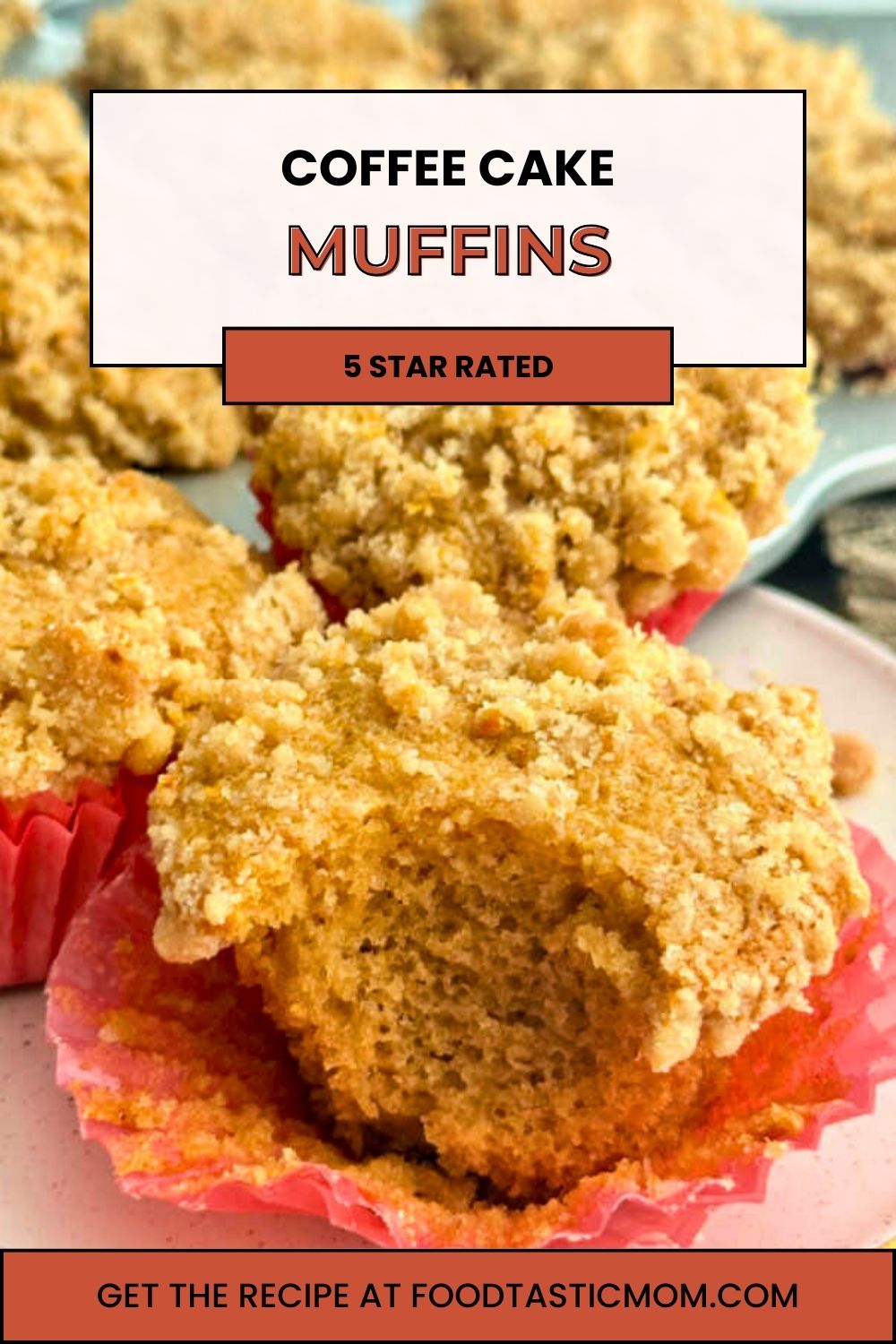 You're going to love these bakery style muffins. Easy coffee cake muffins include sour cream, with fresh orange and cinnamon flavors. via @foodtasticmom