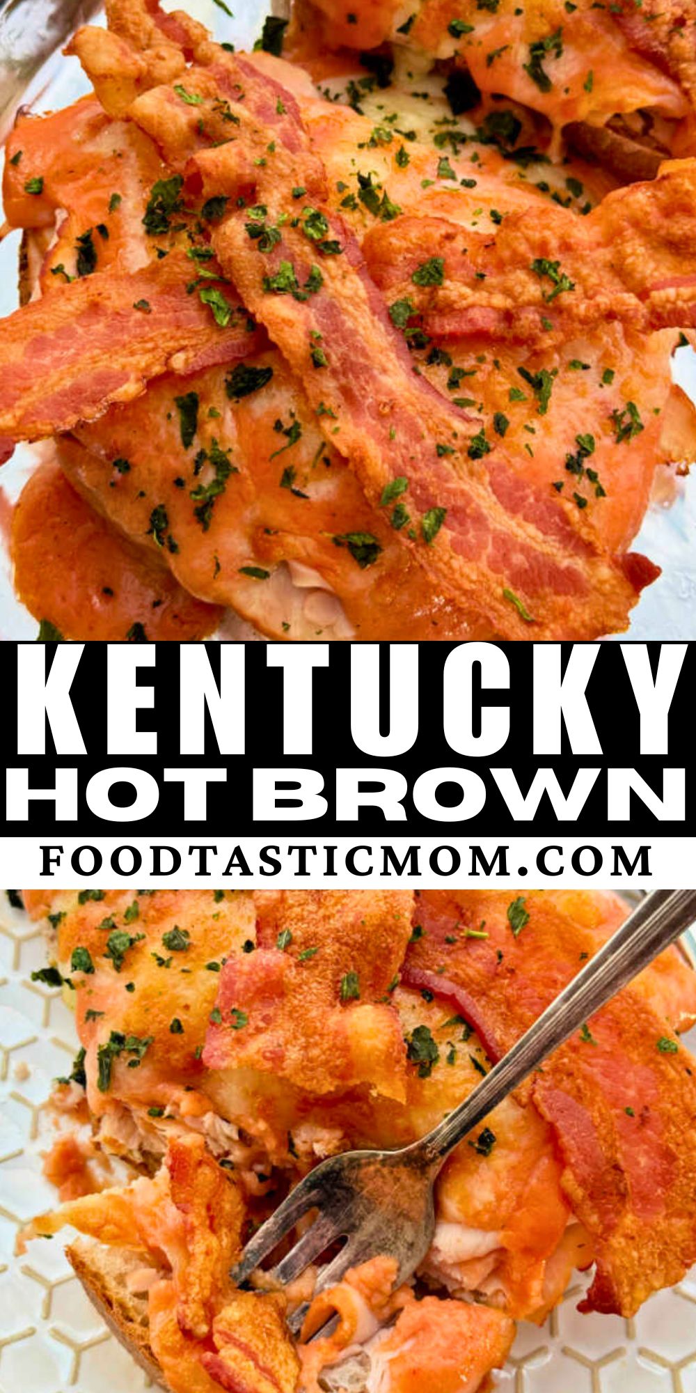 The Brown Hotel's Kentucky Hot Brown Sandwich recipe is a Louisville tradition and a must make open-faced turkey sandwich. via @foodtasticmom