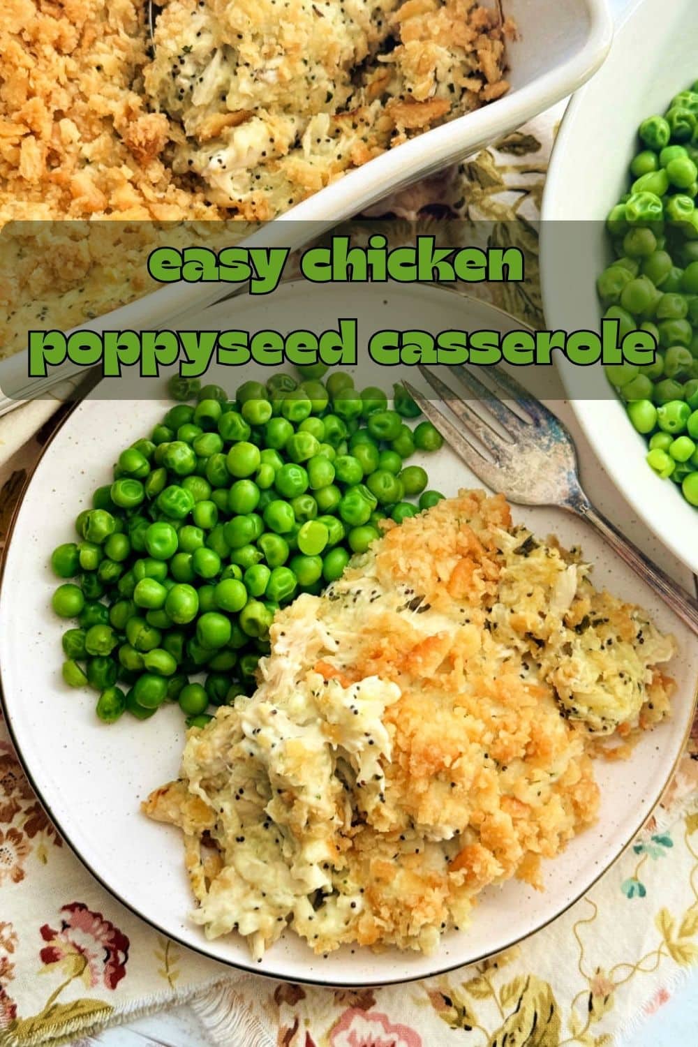 Poppy seed chicken casserole is a classic southern dish that is pure comfort food. My recipe includes rice to make it a complete meal. via @foodtasticmom