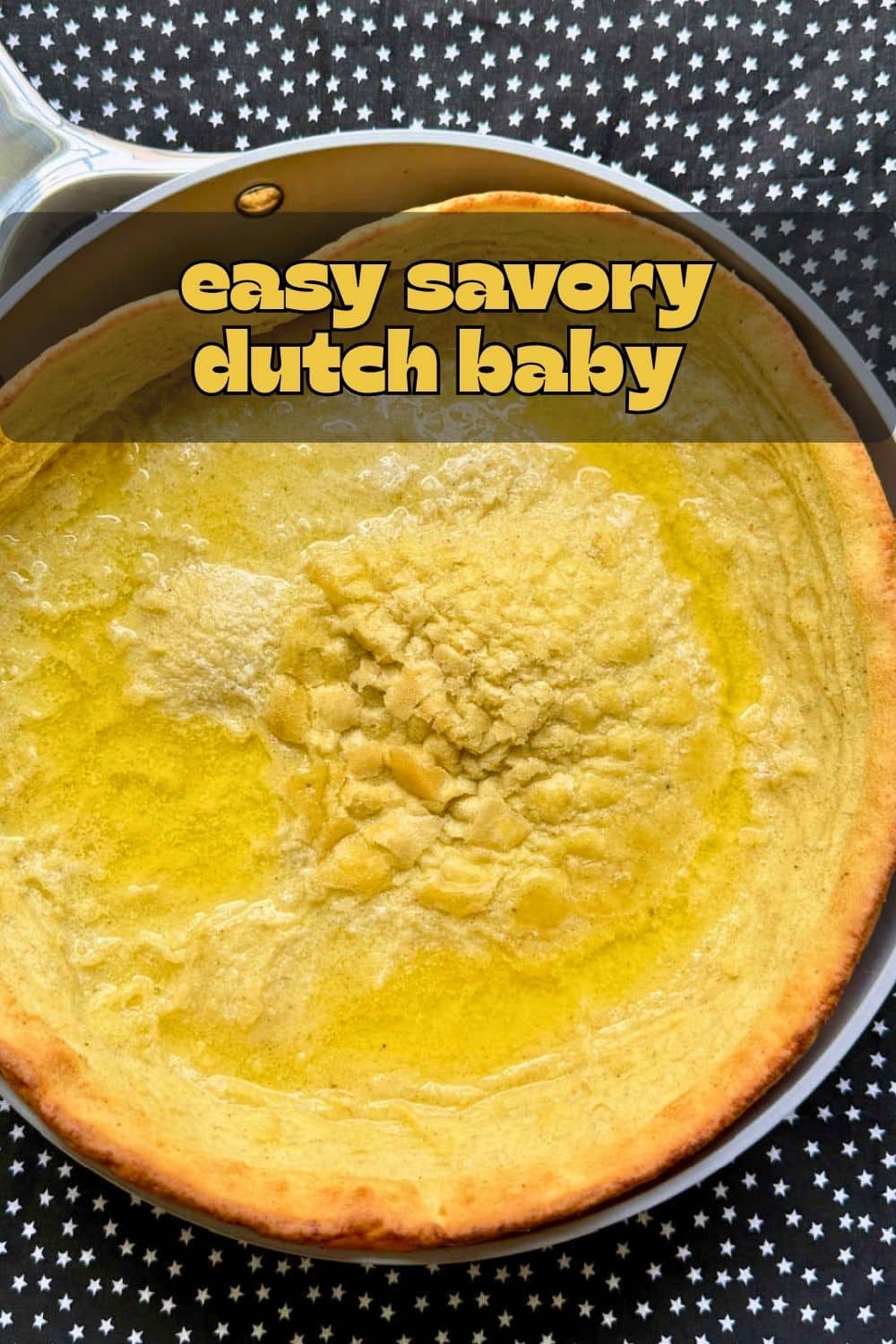 This delicious savory dutch baby pancake dressed with a simple salad can be ready to serve in just thirty minutes. via @foodtasticmom