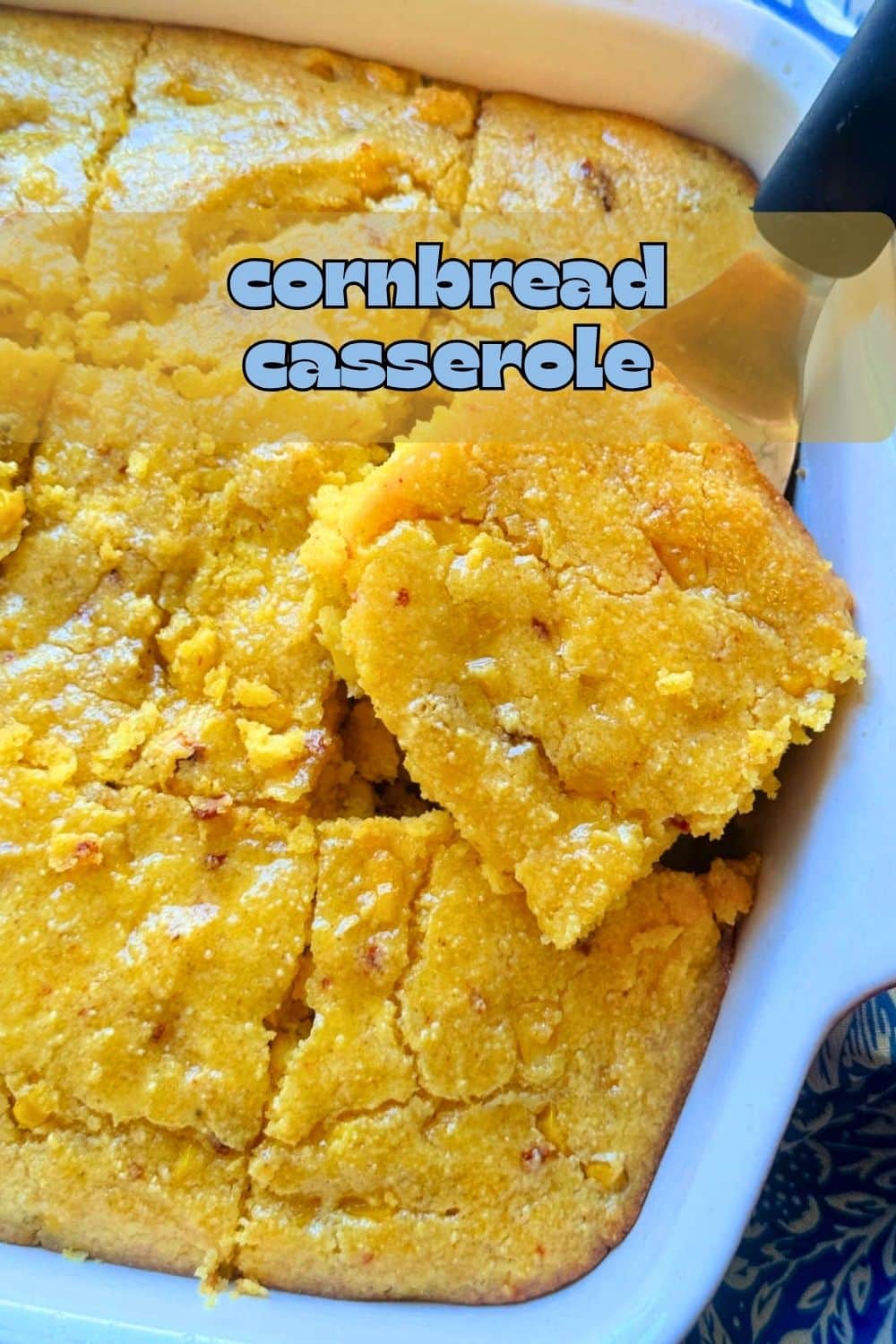 My cornbread casserole recipe is a little sweet and spicy. It includes chipotle chiles in adobo sauce plus a honey butter glaze. via @foodtasticmom