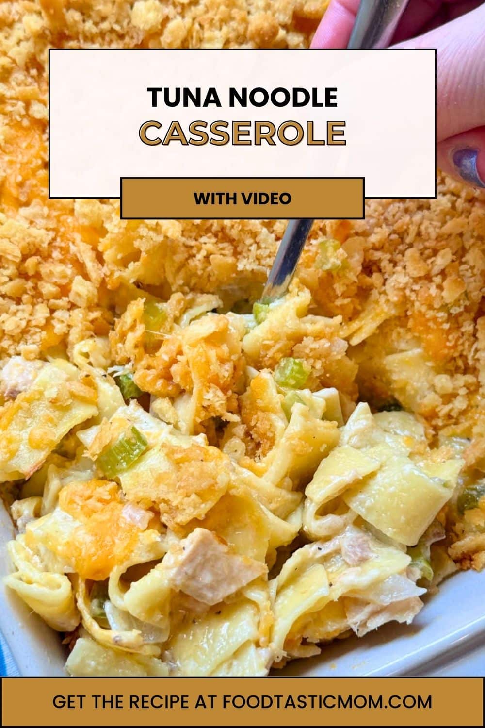 Tuna noodle casserole is a comforting, economical family favorite. Mine includes fresh veggies poached in melted butter for a richer flavor. via @foodtasticmom