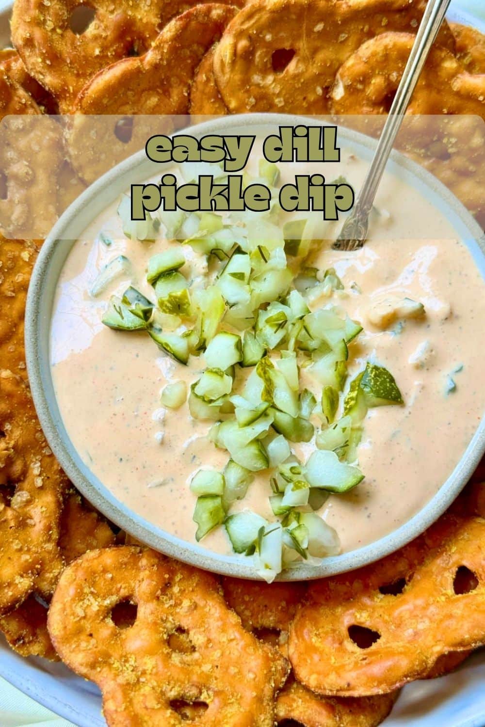 My dill pickle dip is a little different than the rest. Cream cheese and cottage cheese blend together for a lighter dip packed with flavor. via @foodtasticmom