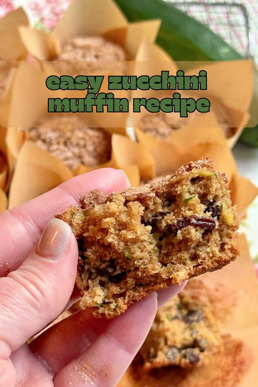 My zucchini muffin recipe bridges summer to fall with fresh shredded zucchini and raisins in a tender muffin topped with warm cinnamon sugar. via @foodtasticmom