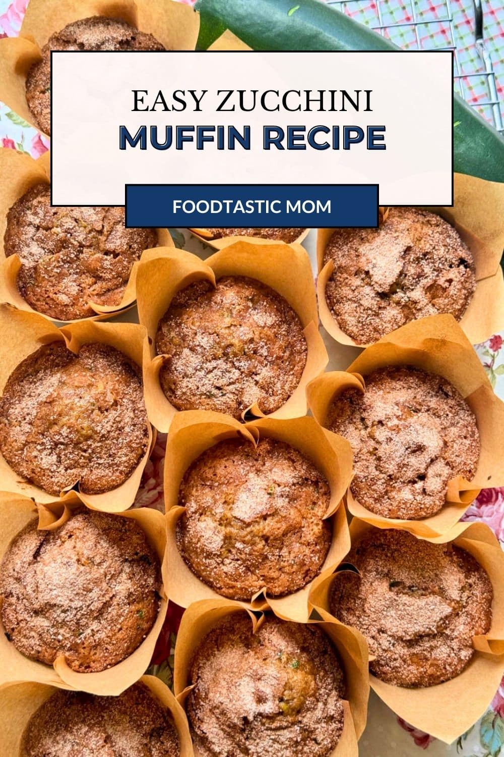 My zucchini muffin recipe bridges summer to fall with fresh shredded zucchini and raisins in a tender muffin topped with warm cinnamon sugar. via @foodtasticmom