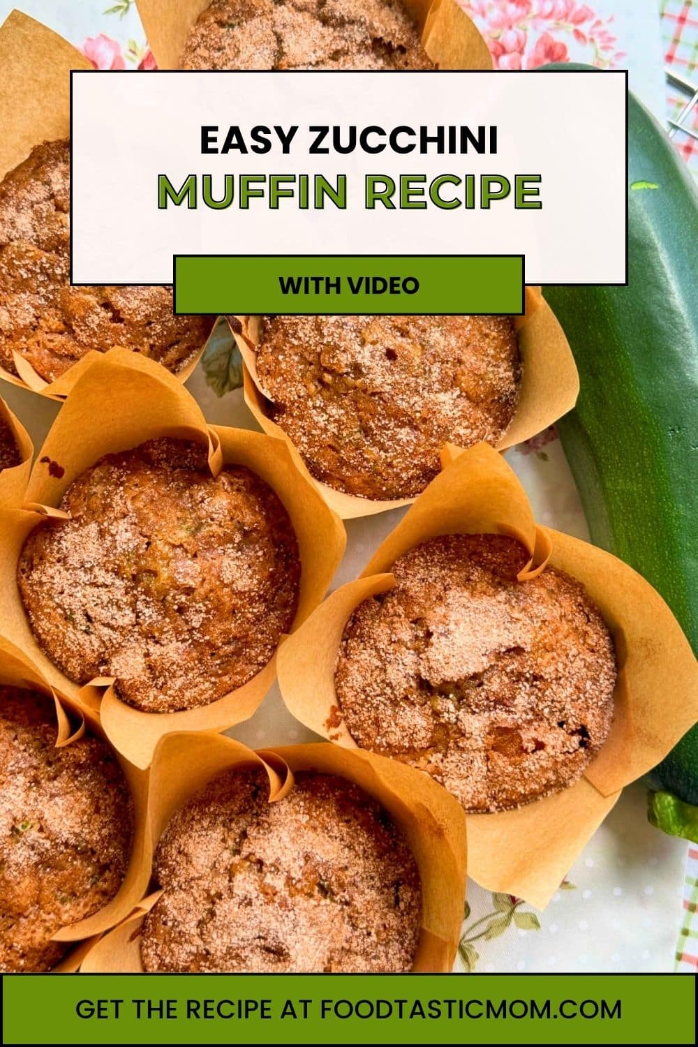My zucchini muffin recipe bridges summer to fall with fresh shredded zucchini and raisins in a tender muffin topped with warm cinnamon sugar. via @foodtasticmom