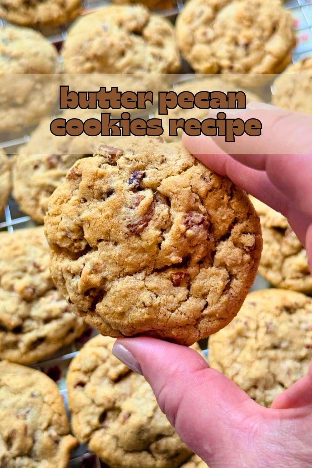 My recipe for butter pecan cookies is loaded with pecans. They are soft and chewy with a hint of cinnamon to enhance the butter pecan flavor. via @foodtasticmom