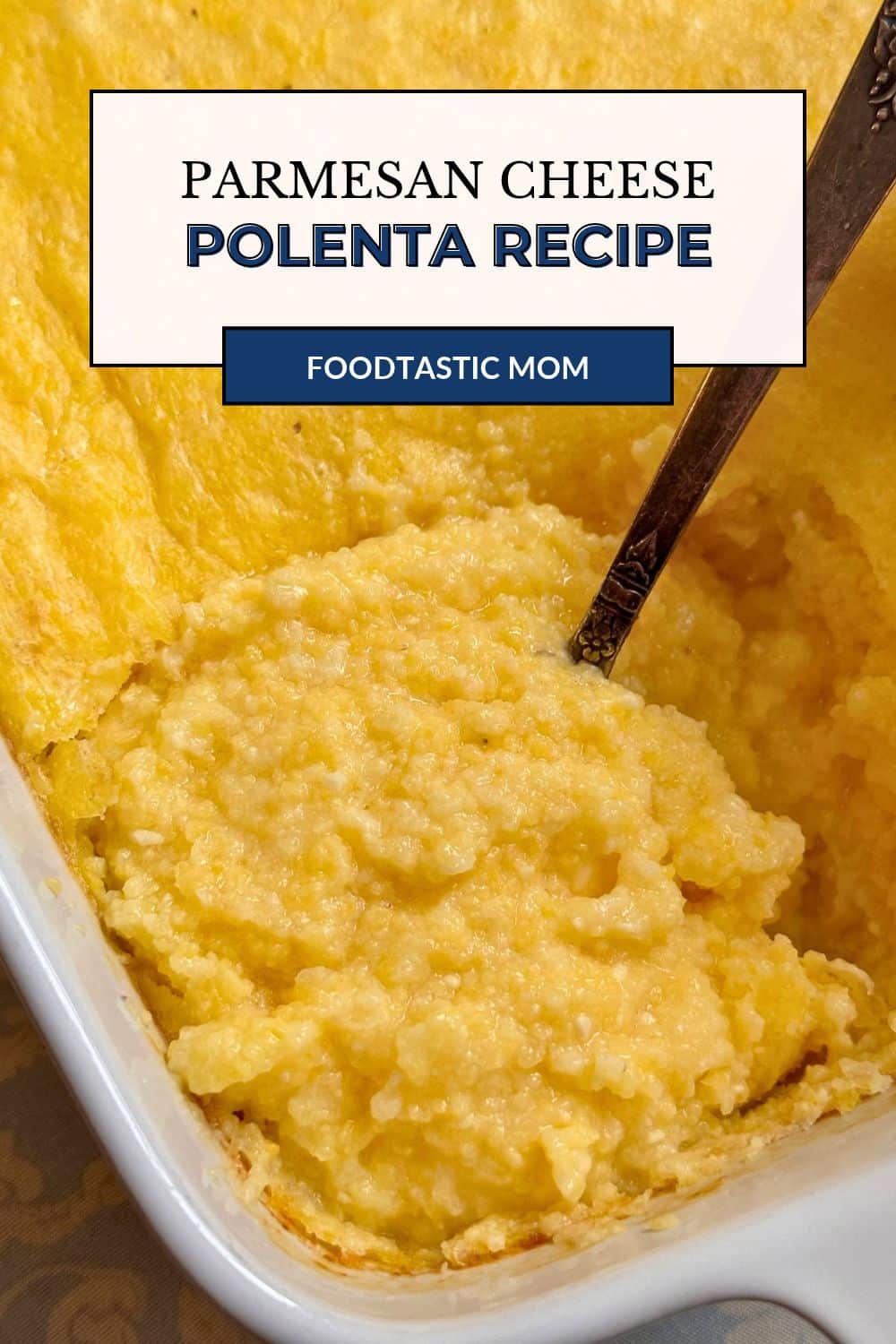 Parmesan polenta is a creamy polenta recipe flavored with grated Parmesan cheese and garlic. It's a quick and comforting side dish.