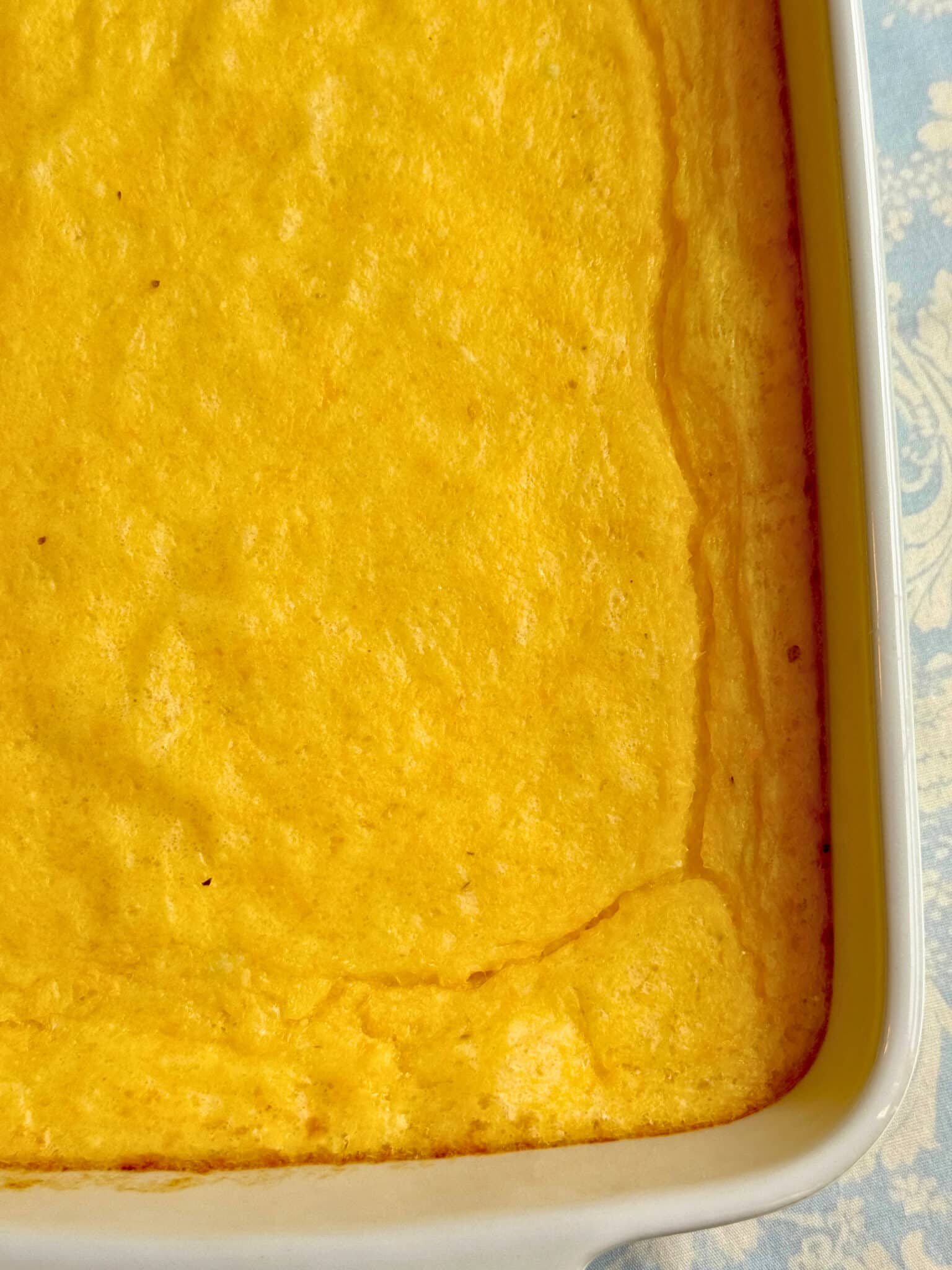 a dish of freshly baked parmesan polenta