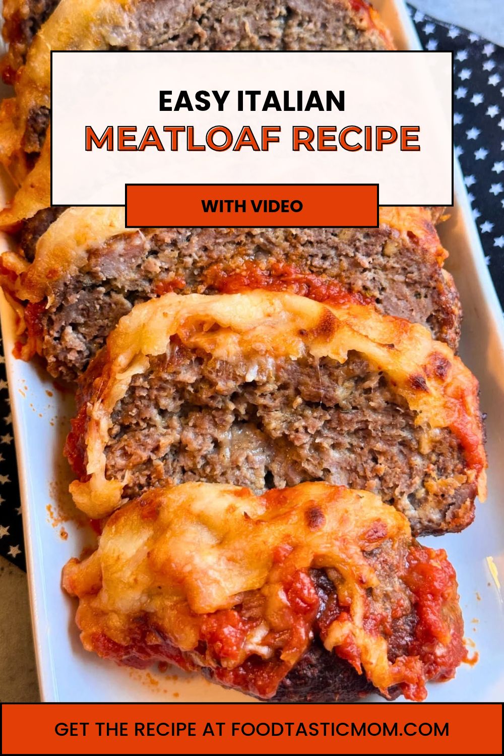 My Italian meatloaf recipe is made with ground pork, lean ground beef, three kinds of cheese and is smothered in marinara sauce. via @foodtasticmom