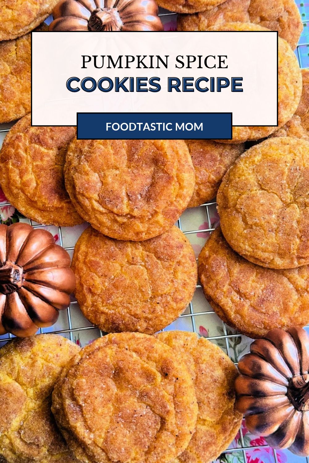 My pumpkin spice cookies could also be called pumpkin snickerdoodles - it's a modified version of my Grandma's snickerdoodle cookie recipe. via @foodtasticmom