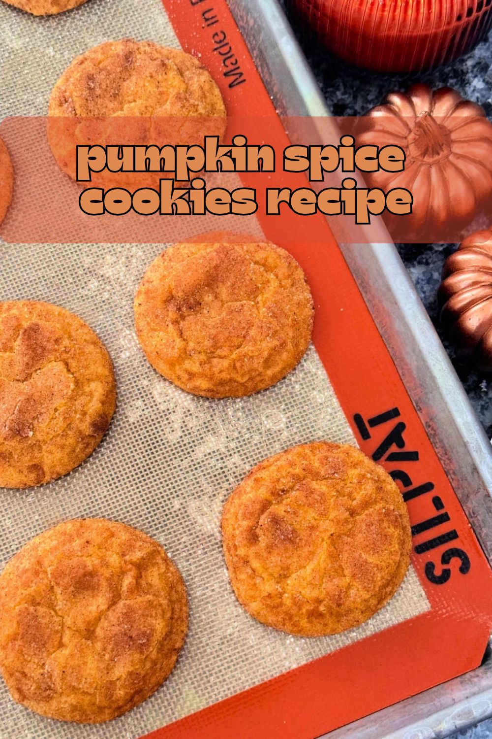 My pumpkin spice cookies could also be called pumpkin snickerdoodles - it's a modified version of my Grandma's snickerdoodle cookie recipe. via @foodtasticmom