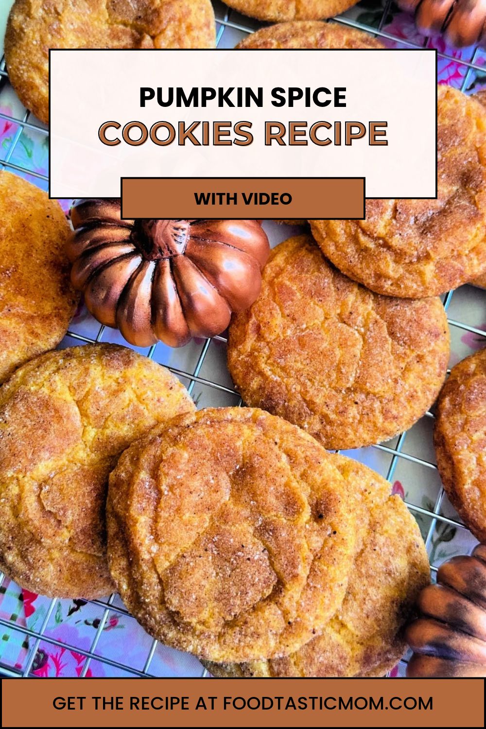 My pumpkin spice cookies could also be called pumpkin snickerdoodles - it's a modified version of my Grandma's snickerdoodle cookie recipe. via @foodtasticmom